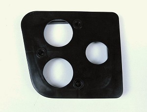 Zocalo separador piloto AR 2CV, G, negro