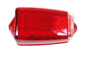 Tulipa piloto lateral rojo y blanco