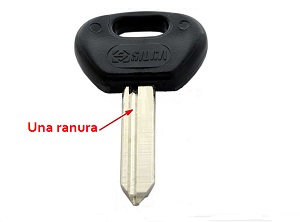 Llave 36,0 x 8,2 una ranura