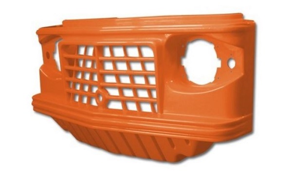 Frontal Mehari antiguo naranja