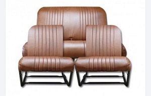 Tapicería asientos marrón asimétricos (jgo. complet