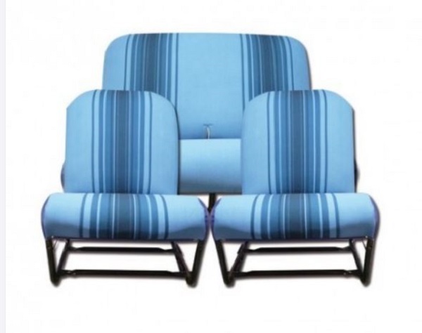 Tapicería asientos rayas azules sim. (jgo. completo)