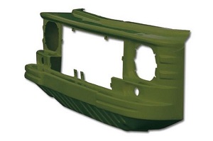 Panel frontal Mehari moderno verde montana